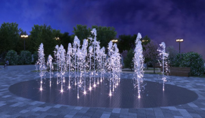 Пешеходный фонтан Мария 29 струй