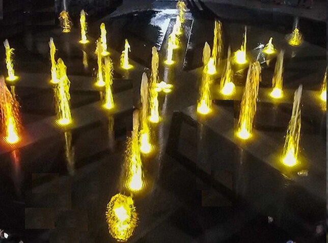 Комплект Пешеходного фонтана Торнадо